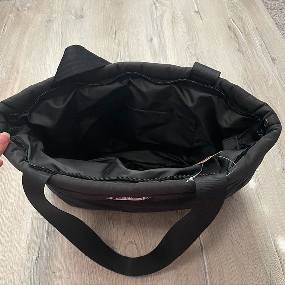 PINK Victoria's Secret Black Puffer Tote Bag - Picture 5 of 7